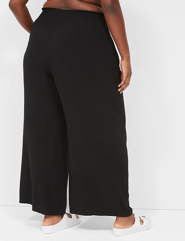 Tie-Waist Wide Leg Cover-Up Pant