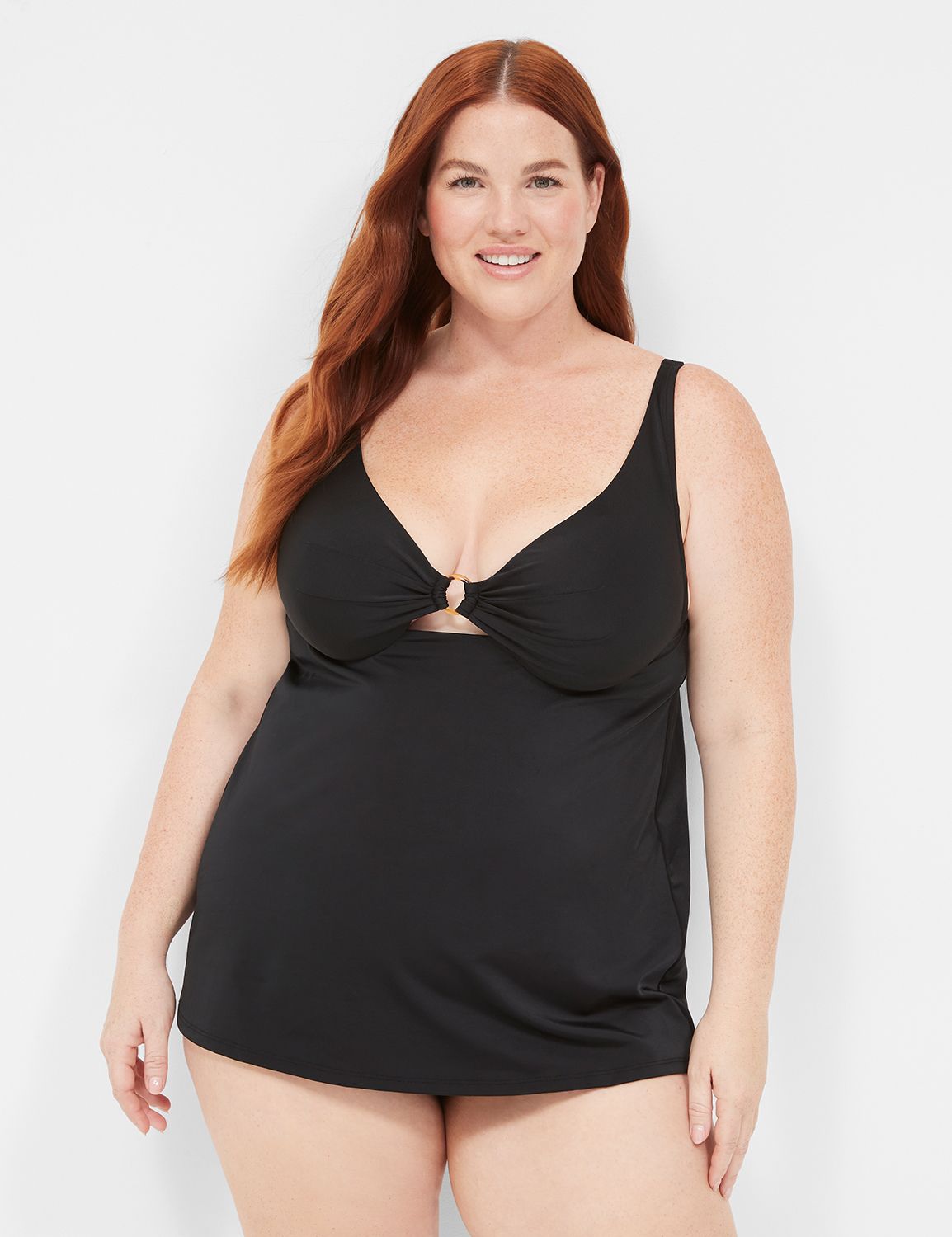 Ruffle Tankini Top Plus Size Set › oceanroadswimwear