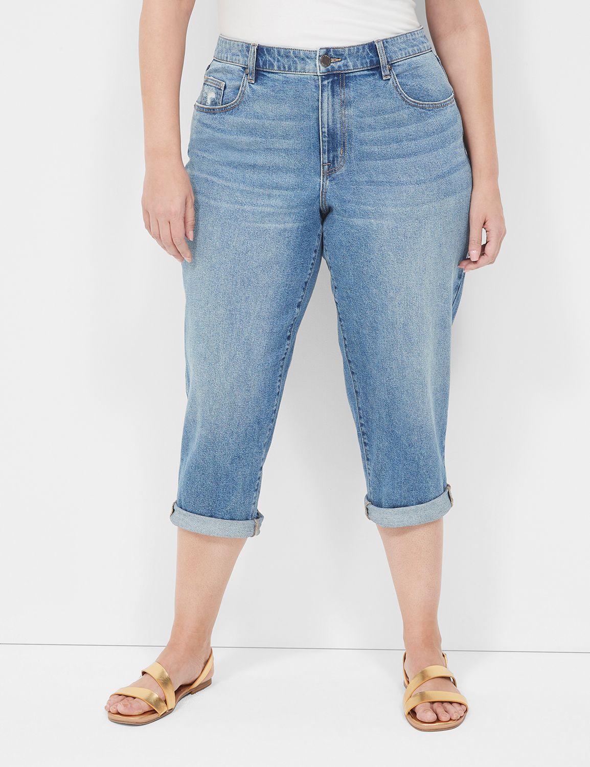 Lane Bryant Capris Denim Jeans Women's Size 20 Light Wash GUC Plus Size -  $10 - From Tricia