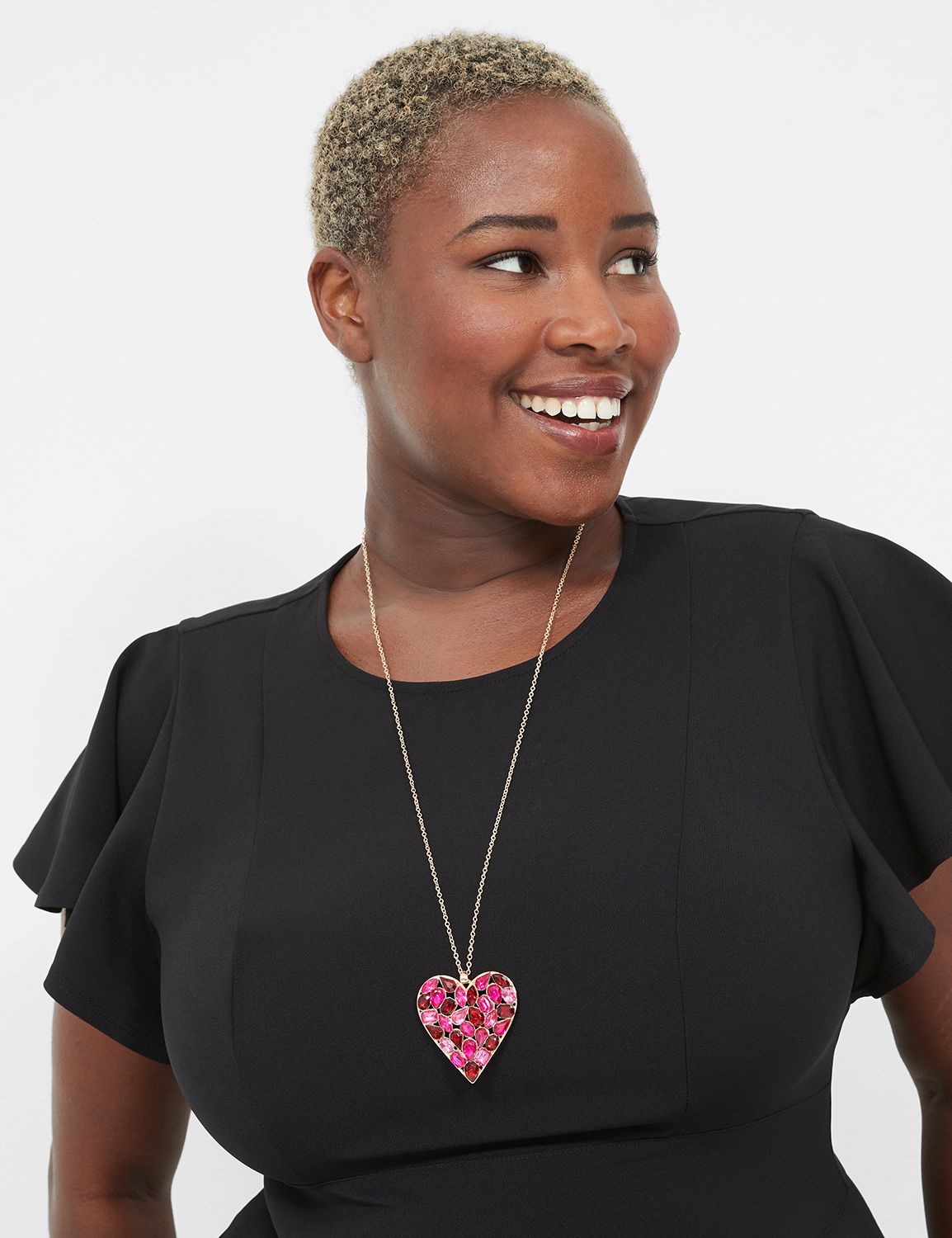 Statement Heart Pendant Necklace LaneBryant