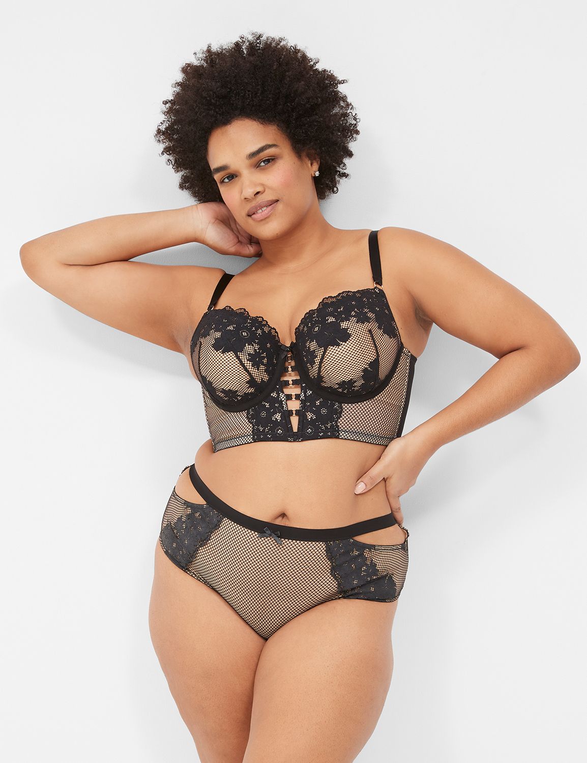 Plus Size Lingerie Set for Women, Sexy Underwire Bras and Panties