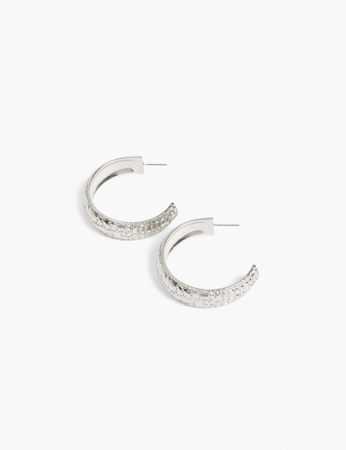 Textured Hoop Earrings | LaneBryant