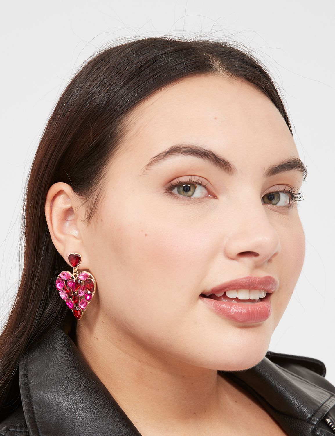 Statement Heart Drop Earrings LaneBryant