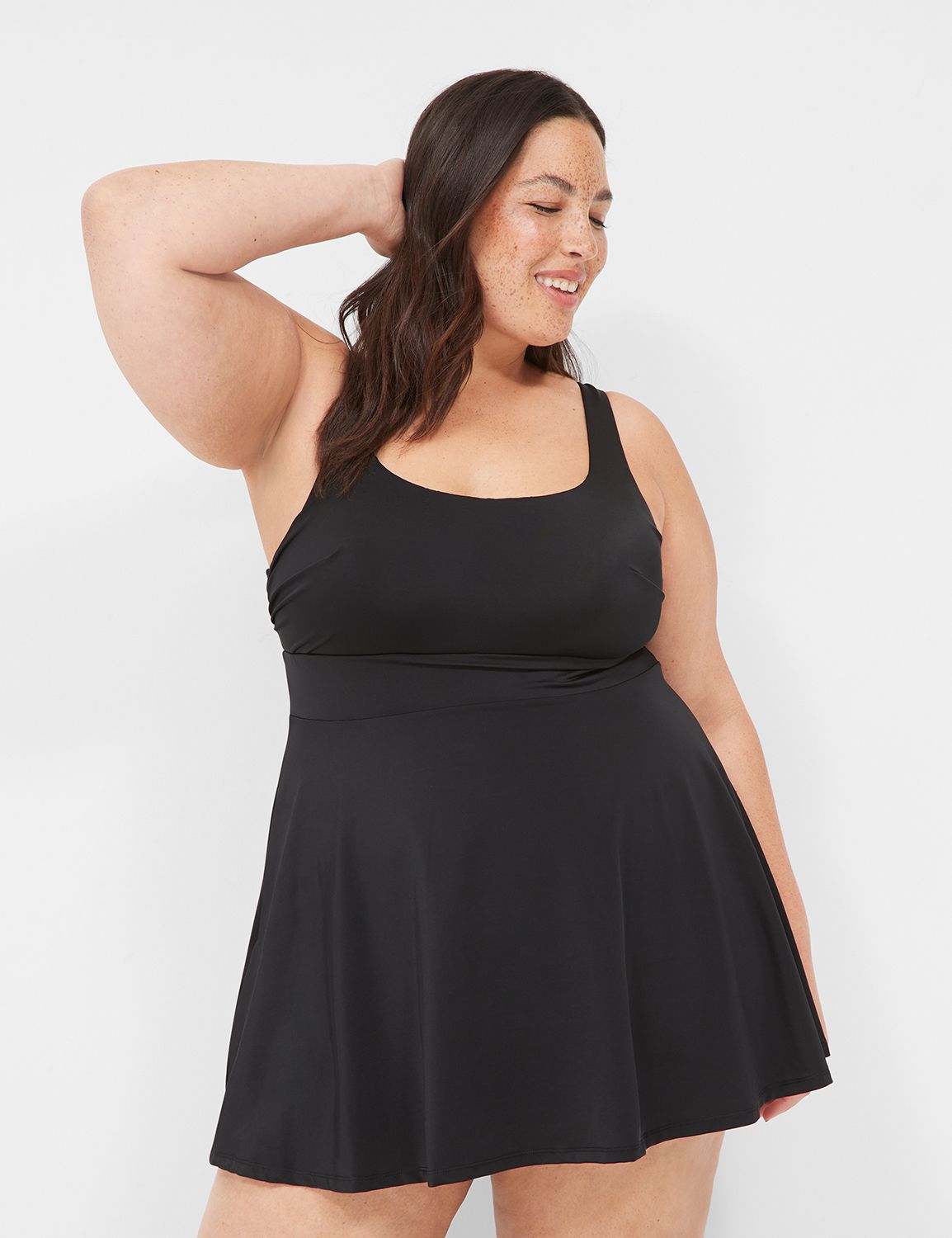 Plus Size | NW Scoop Brief Swim Dress 1139786 | LaneBryant