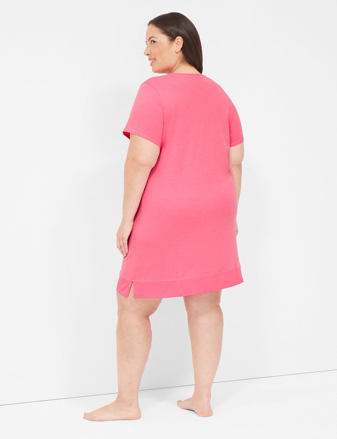 CVC Rib Trim Sleepshirt 1139793 S Product Image 2