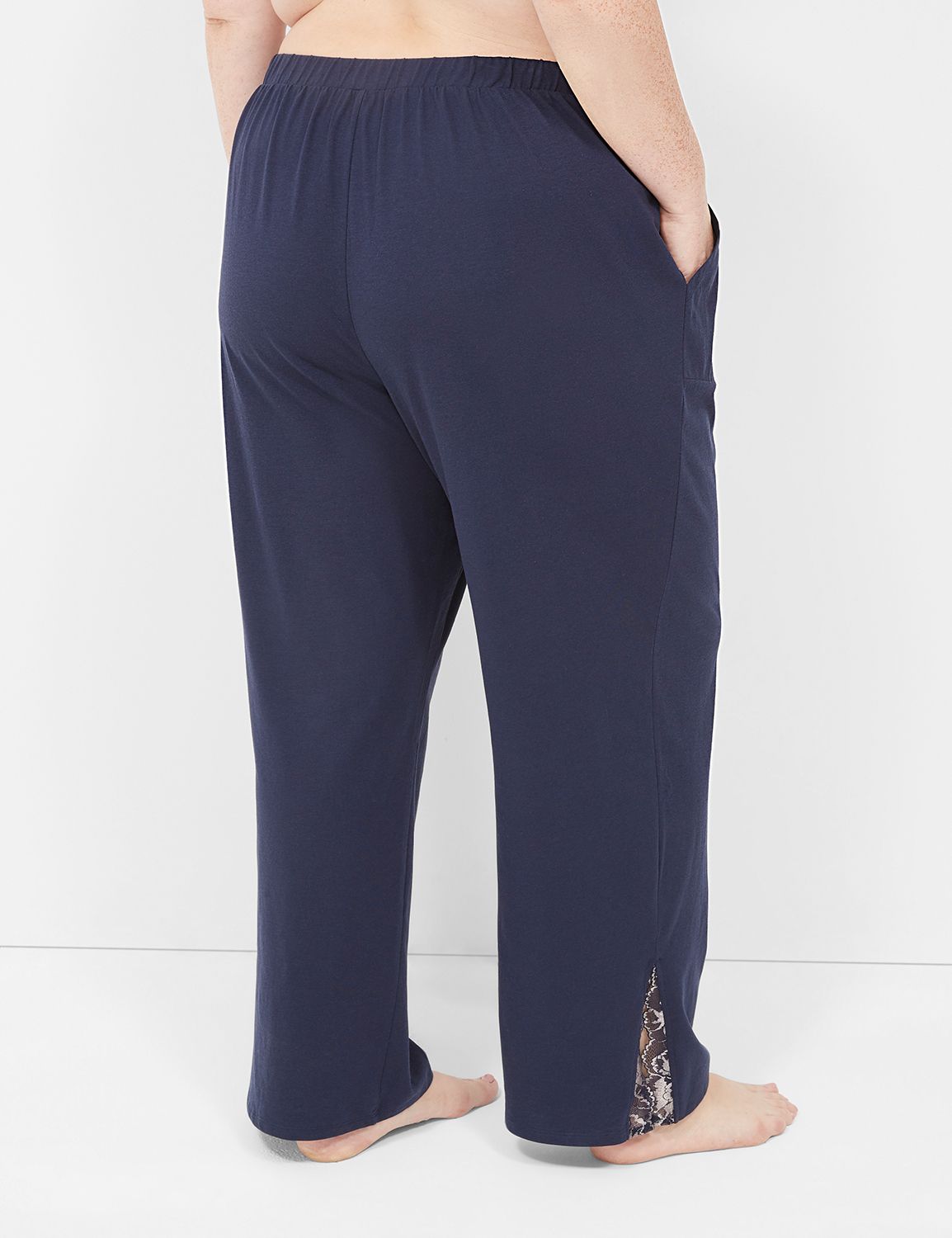 Always For Me Navy Plus Size Lounge Pant, Cover Up