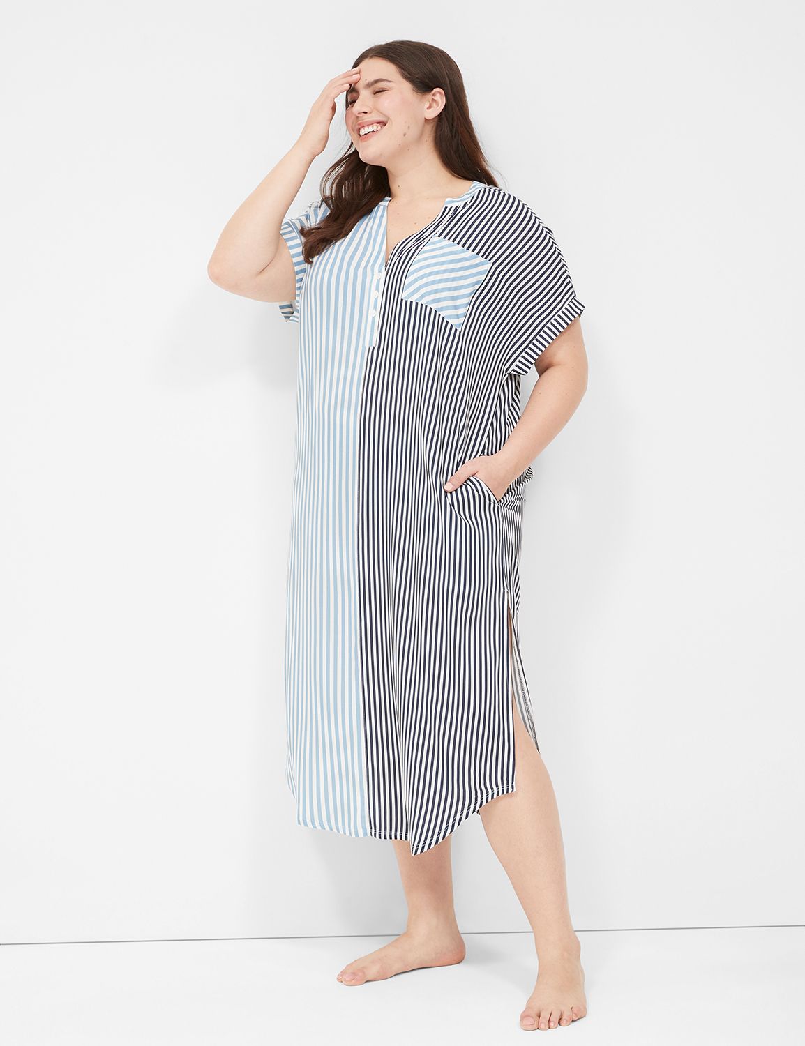 Woven Maxi Sleepshirt LaneBryant