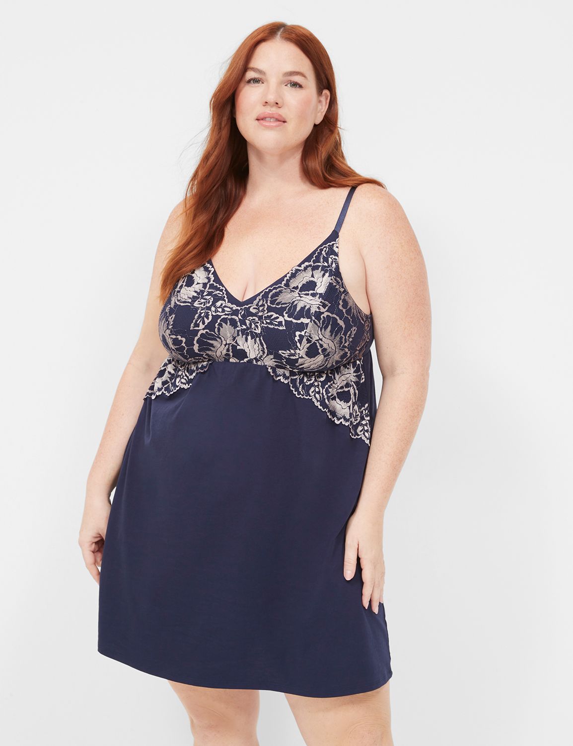 Buy MONYRAY Plus Size Cotton Lace Nightgowns for Women with Bra