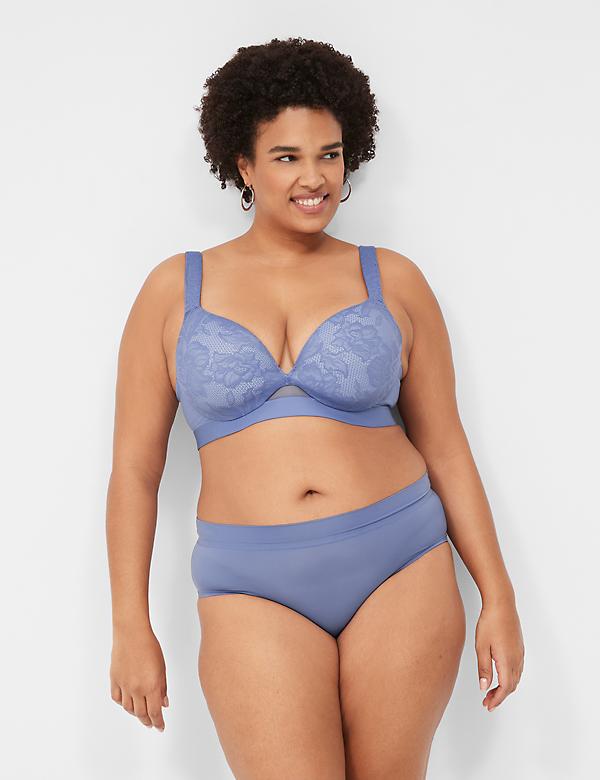 Comfort Bliss Lightly Lined Plunge Bra With Lace