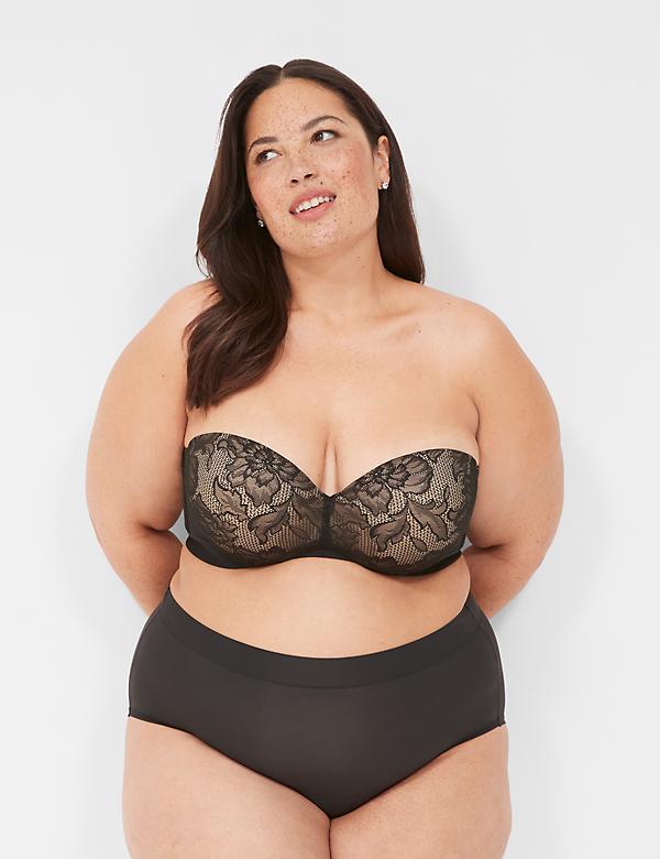Comfort Bliss Lightly Lined Strapless Bra With Lace
