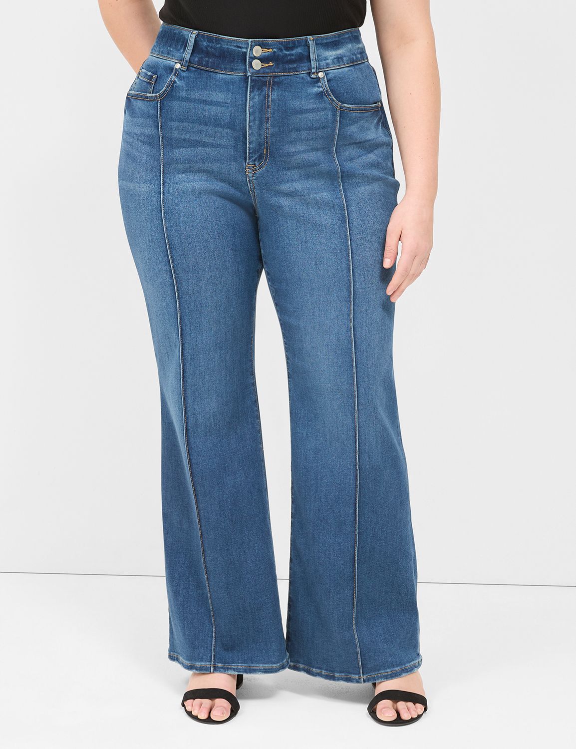 Plus Size High-Rise Bootcut Jeans