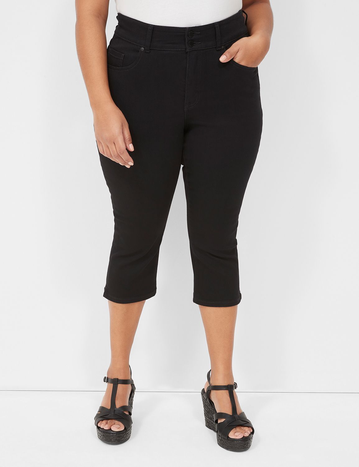 Lane Bryant Flex Magic Waistband Sz 26 Tighter Tummy High Rise Straight  45×29 – Luce Coffee Roasters