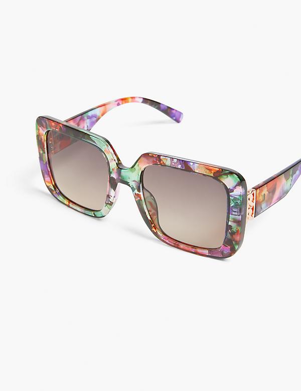 Multi-Color Oversized Square Sunglasses