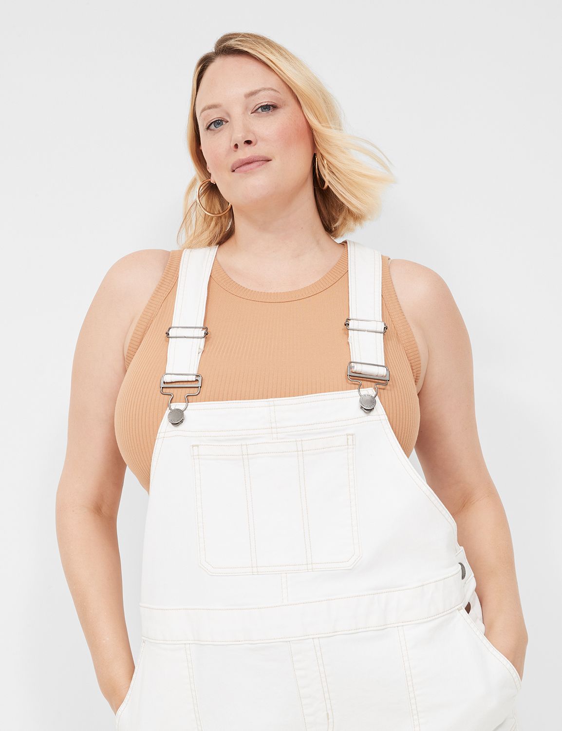 DENIM RELAXED SHORT OVERALL 5.5" - Product Image 3