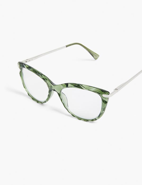 Textured Cateye Reader Glasses