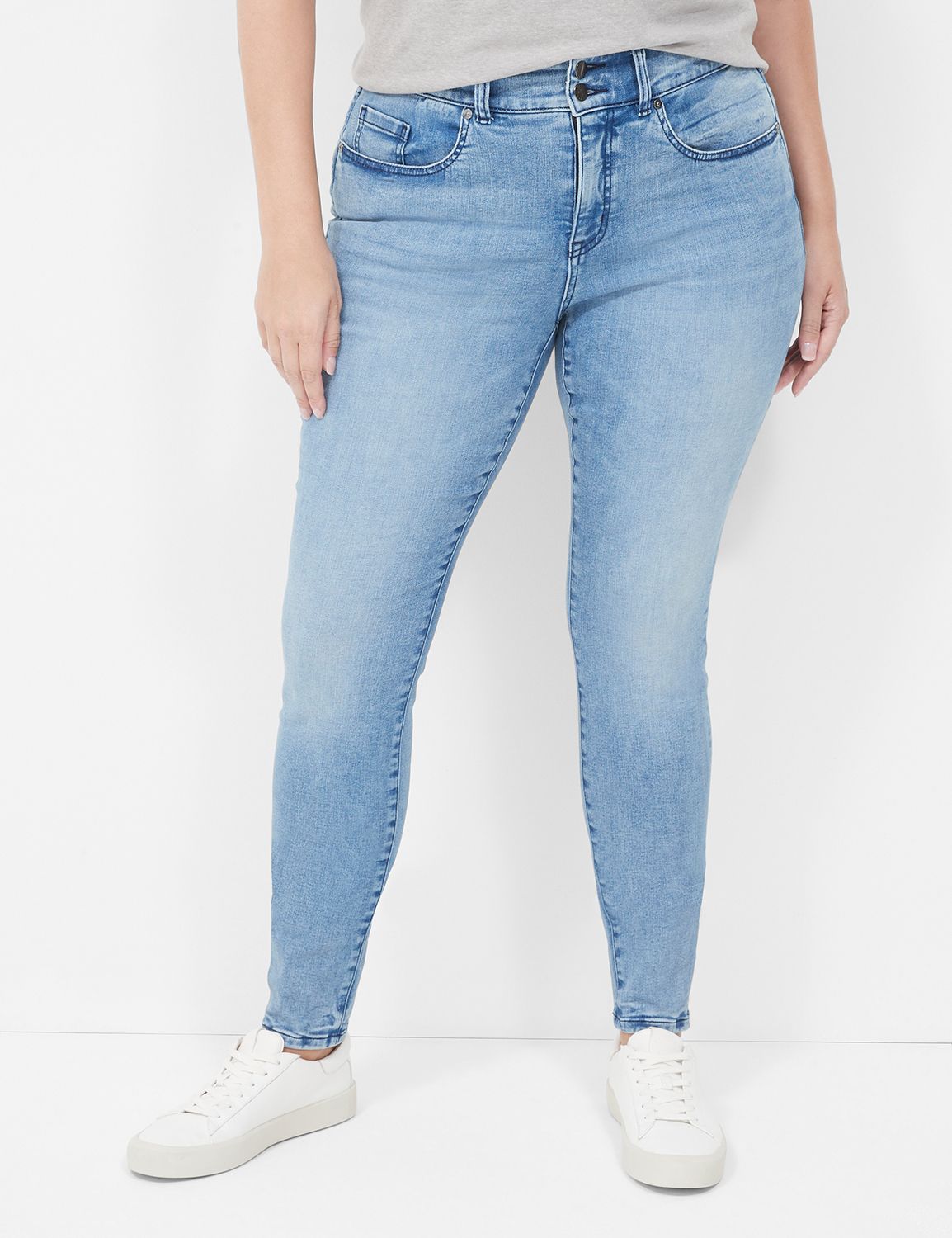 Lane Bryant Mid Rise Girlfriend Crop Jeans 24 Medium Wash Flex Magic  Waistband - $28 - From Kathleen