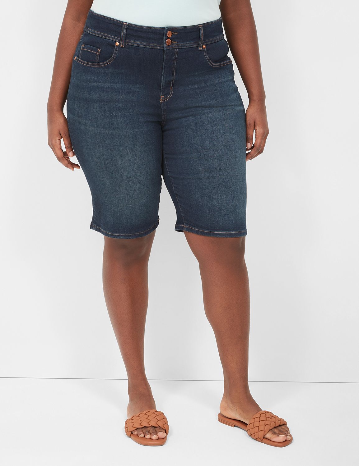 Tighter Tummy Fit High-Rise Bermuda Jean Short