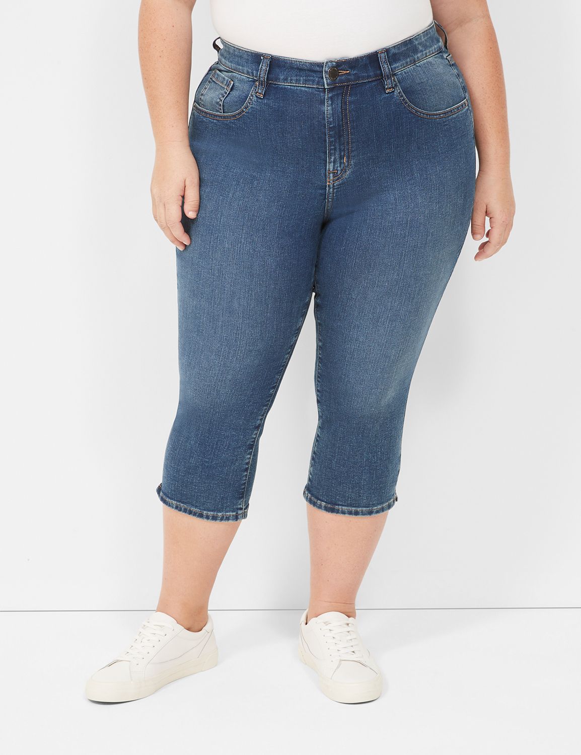 Lane Bryant Plus Magic Waistband Deluxe Fit Low Rise Skinny Denim Jeans  Size 14 Blue - $23 - From Jen