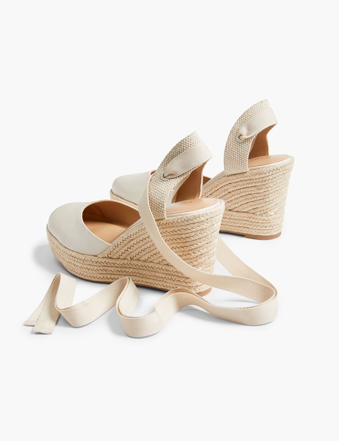 Ankle tie espadrille wedges hotsell