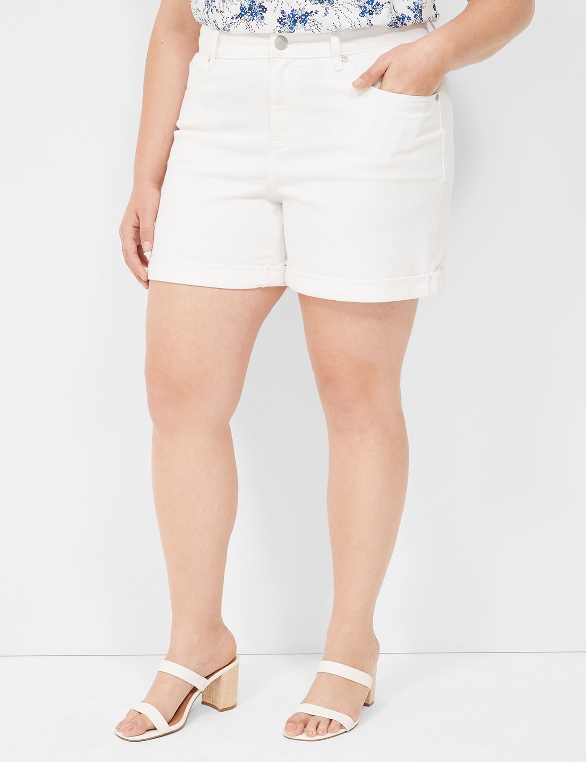 Lane bryant denim store shorts