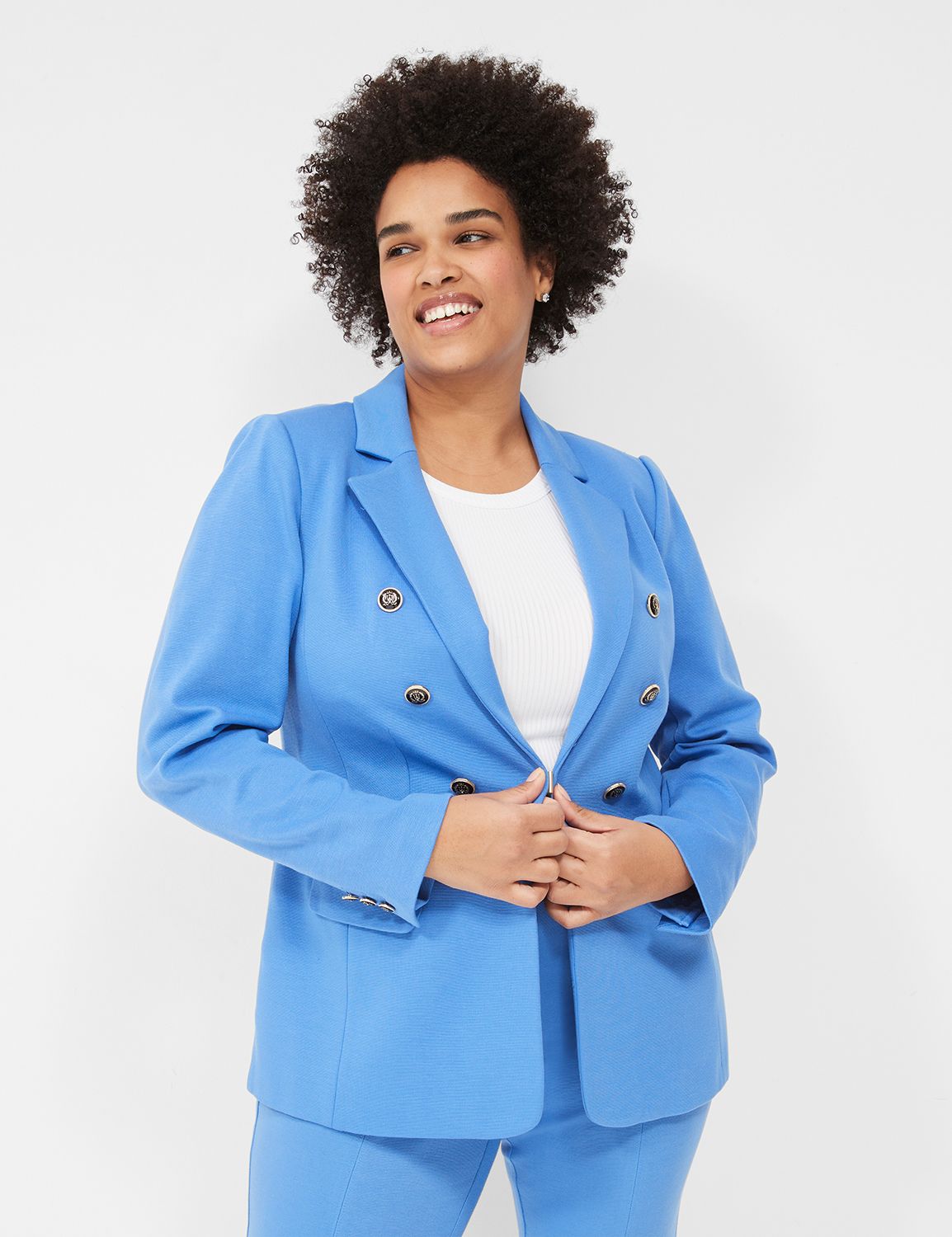 Elegant Royal Blue Women's Business Suit - Customizable Sizes