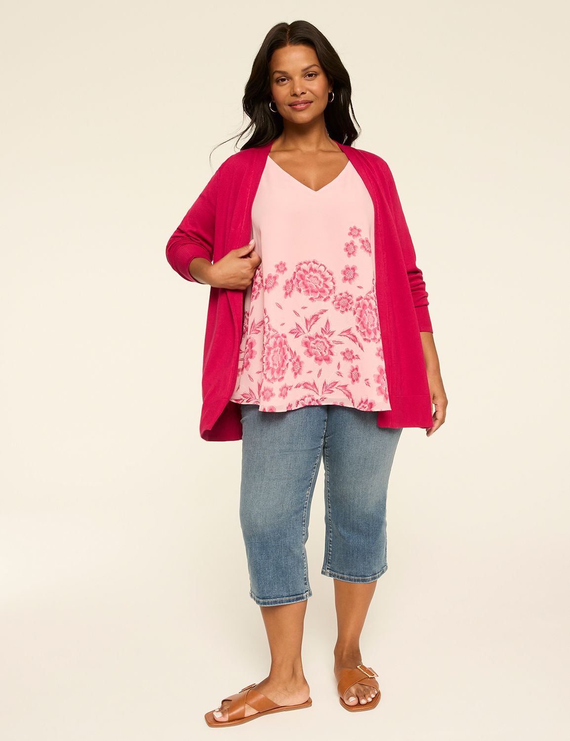 Sleeveless V Neck Swing Single Laye Product Image 3