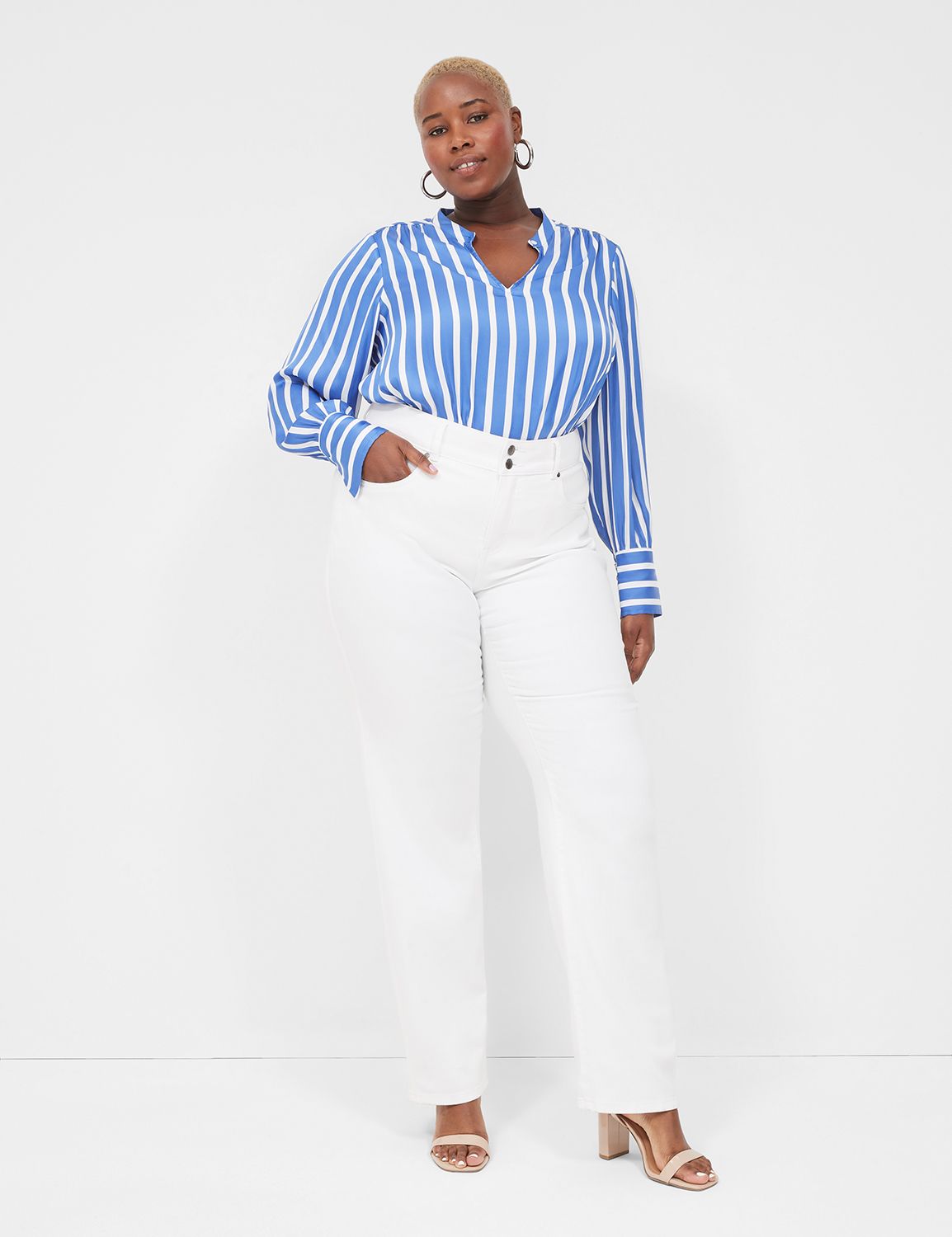 Relaxed LS Collar Blouse 1139021 Product Image 3