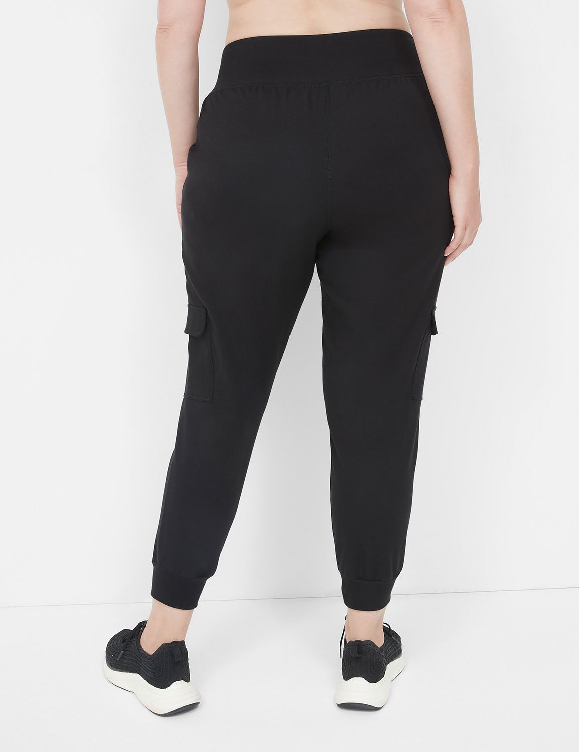 LIVI High-Rise Signature Stretch Slim Cargo Jogger | LaneBryant