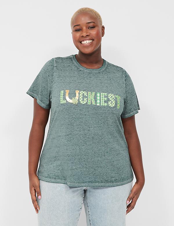 Luckiest Burnout Graphic Tee