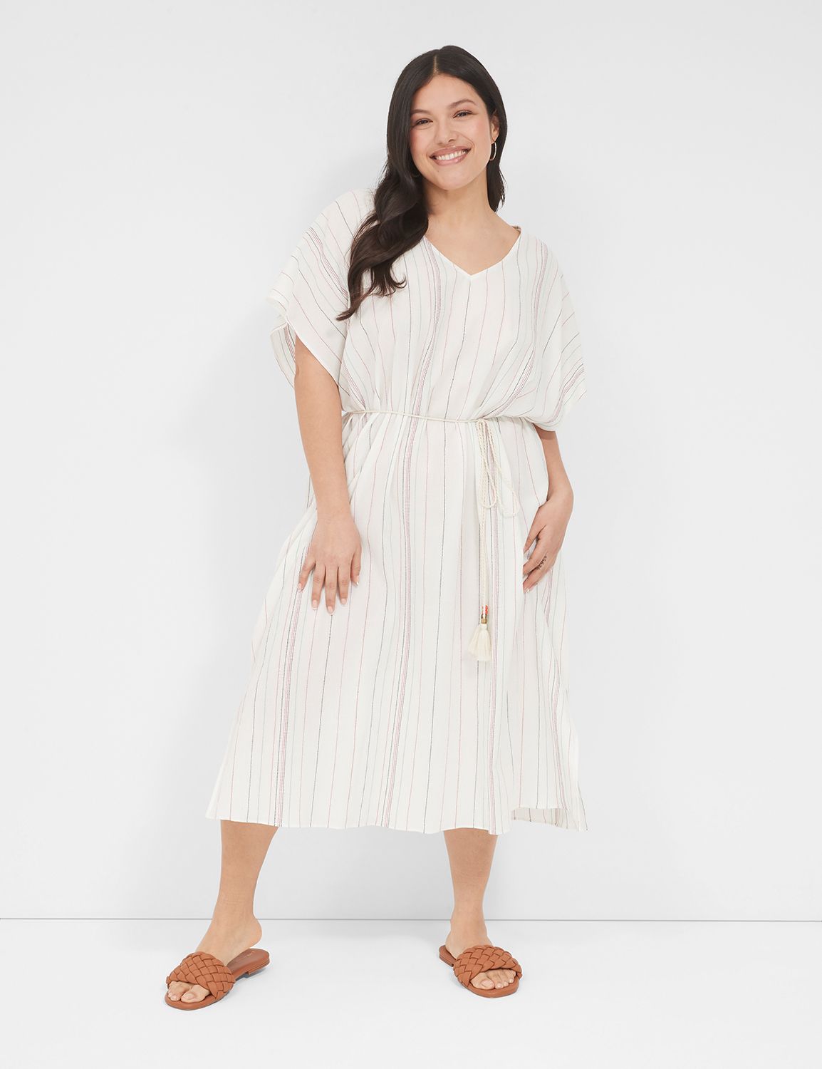Off White V Neck Placket Dolman