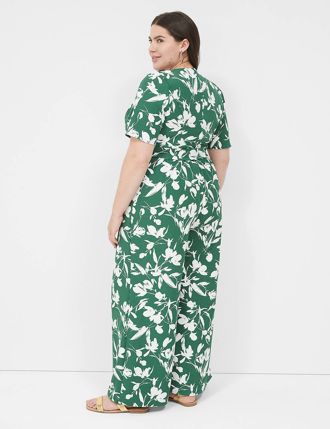 SS SURPLICE LENA FULL LEG JUMPSUIT Product Image 2