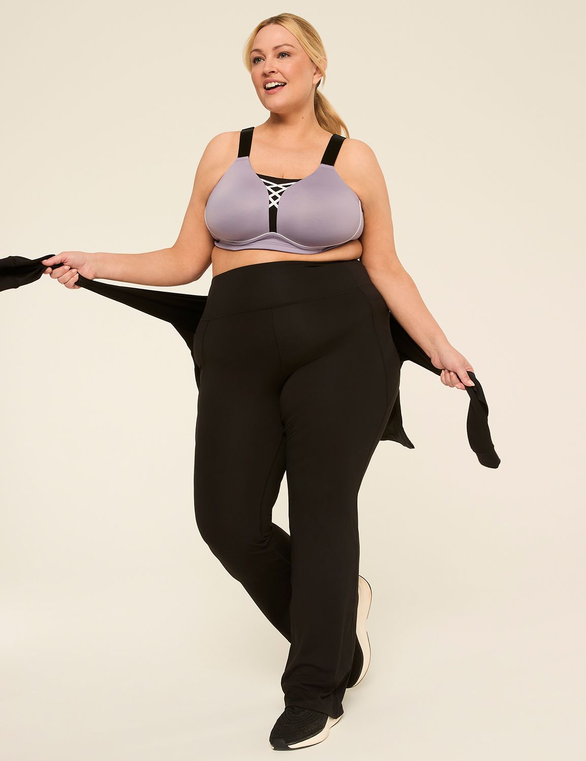 Lace Up Medium Impact NW Sports Bra Product Image 3
