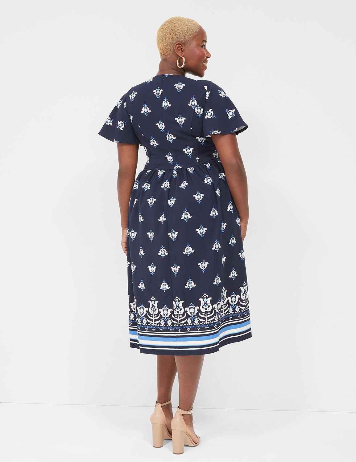 The Lena Dress By Lane Bryant in Violet