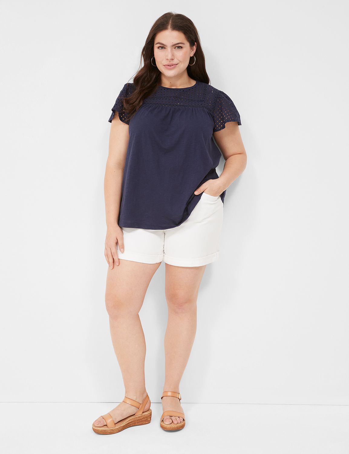 Moderate Swing Short Flutter Sleeve Product Image 3