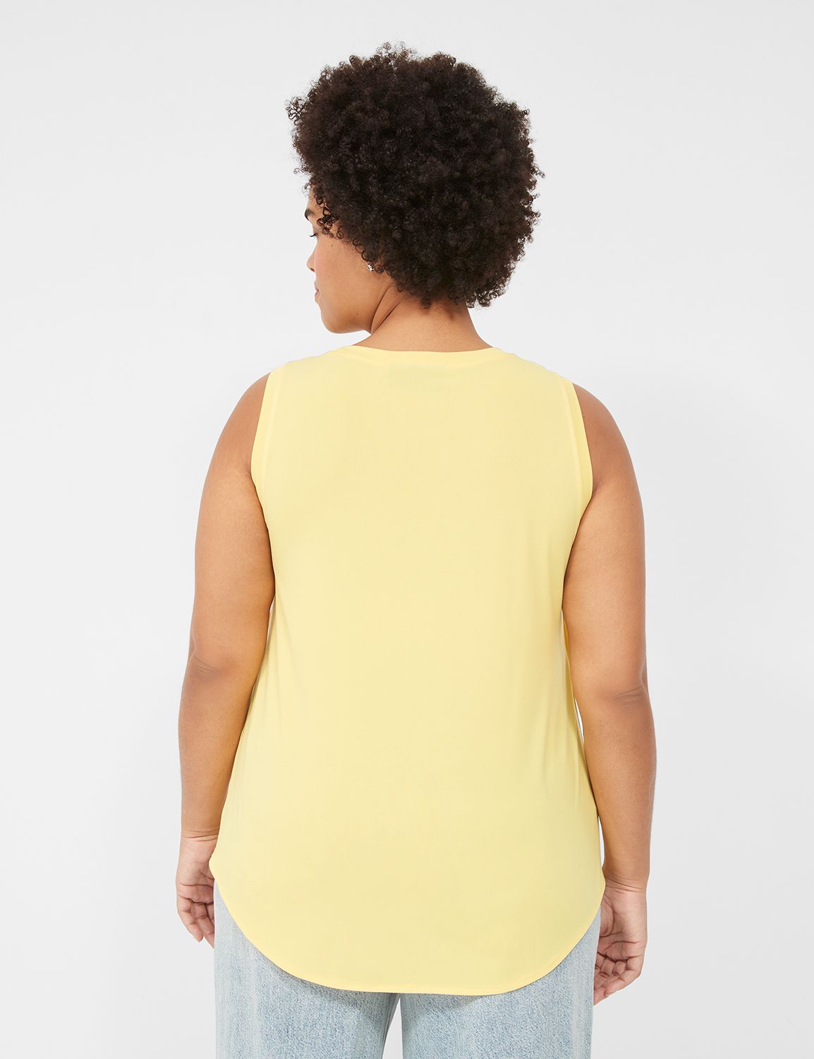 WV Sleeveless Fabric Mix Tank S 113 Product Image 2