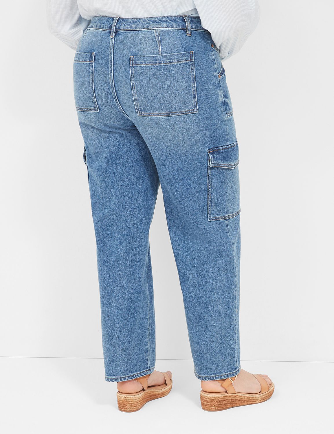 MID RISE STRAIGHT CARGO - MYKONOS W Product Image 2