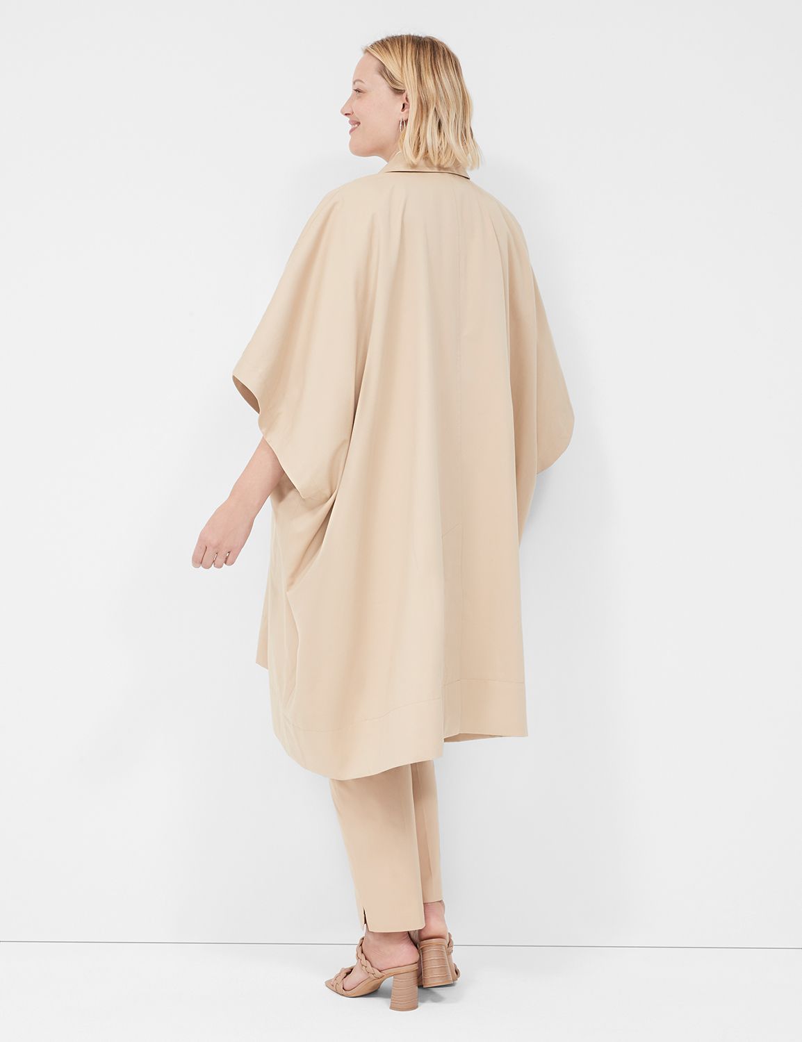 Oversized Trench Poncho