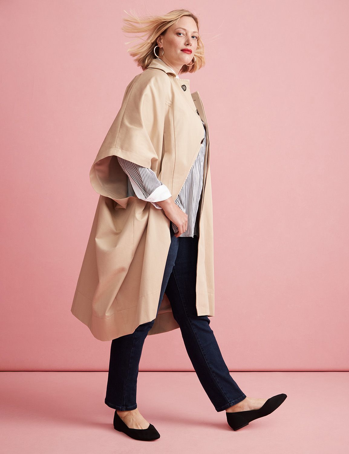 Oversized Trench Poncho