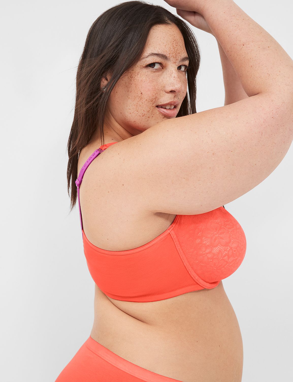 Cotton Unlined Plunge UW Stretch La Product Image 3