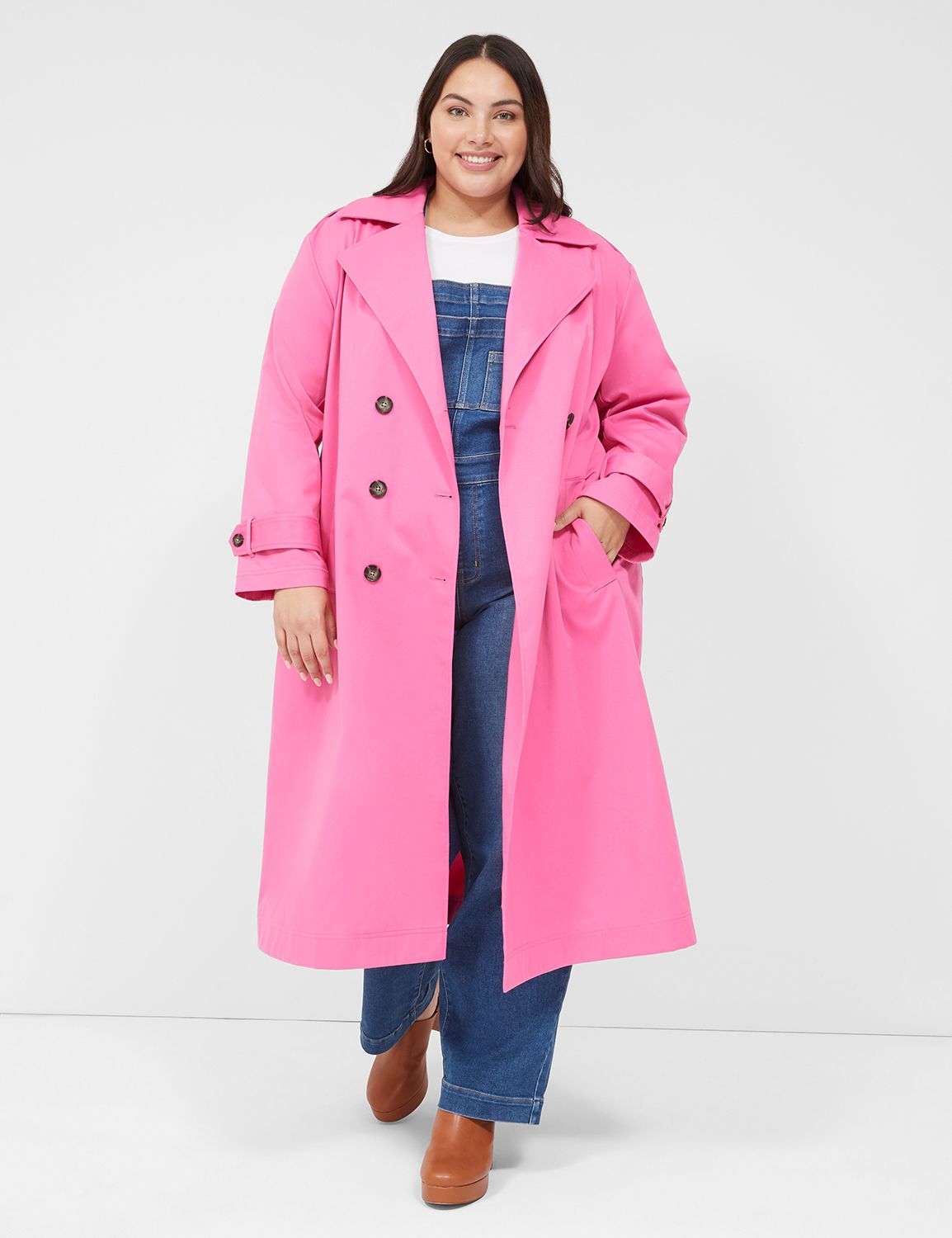 Twill Trench Coat 1140921 LaneBryant