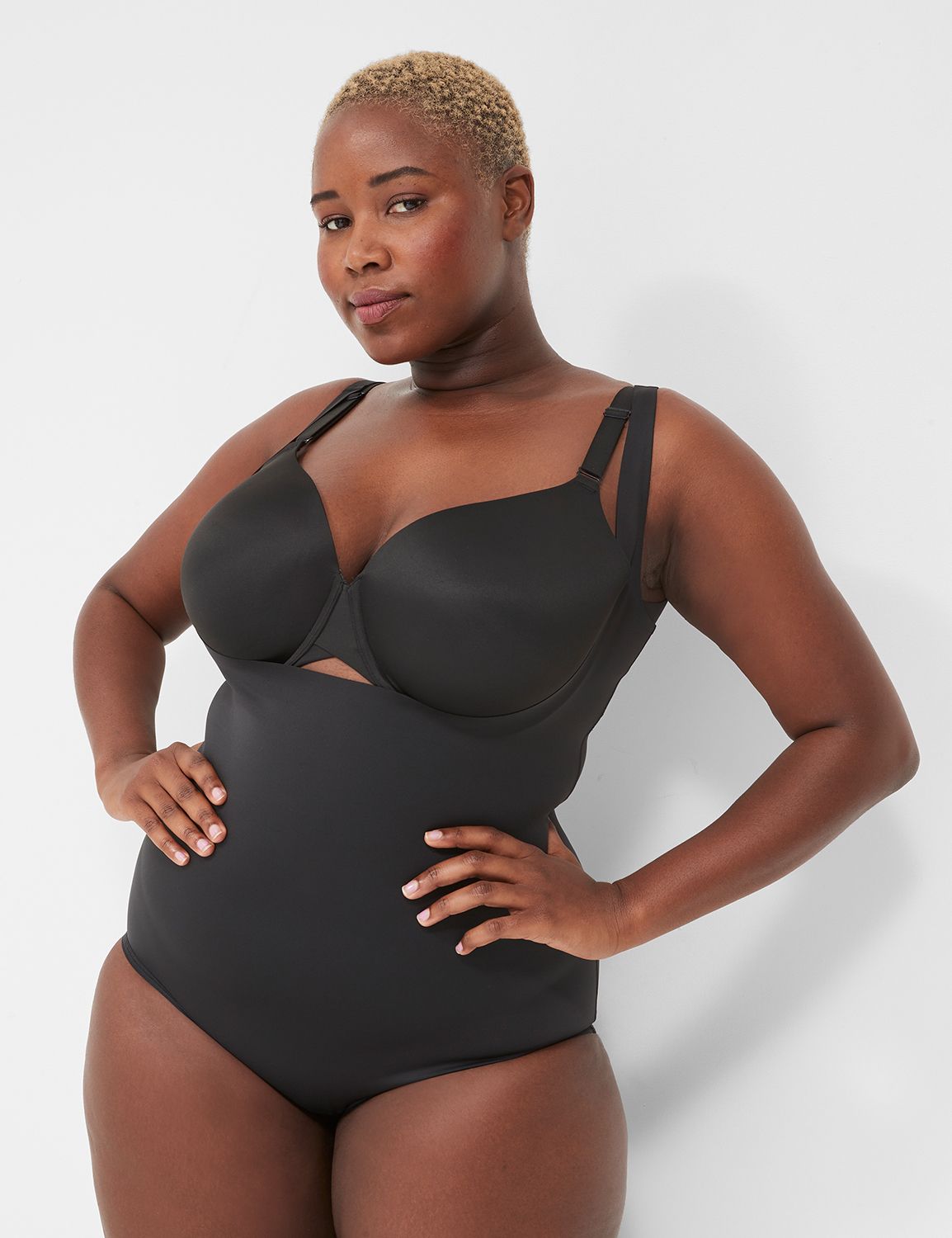 Level 3 Contouring Open-Bust Bodysuit