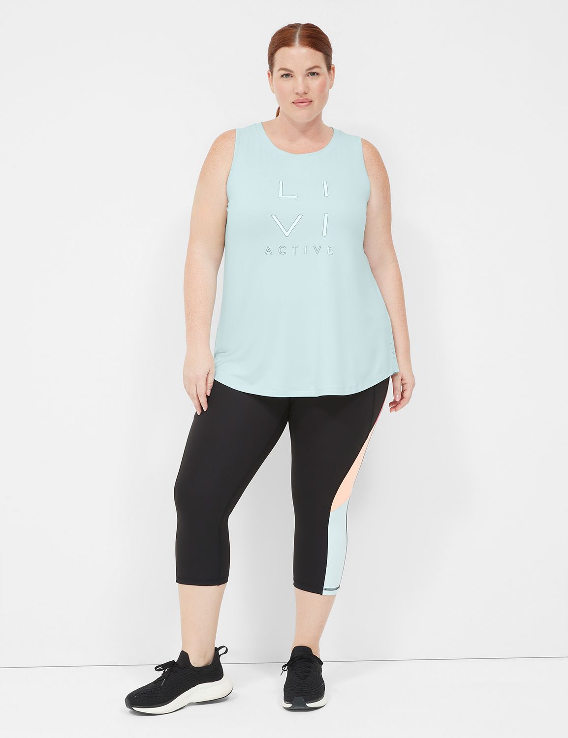 LIVI Sleeveless Crew Neckline Logo Product Image 3