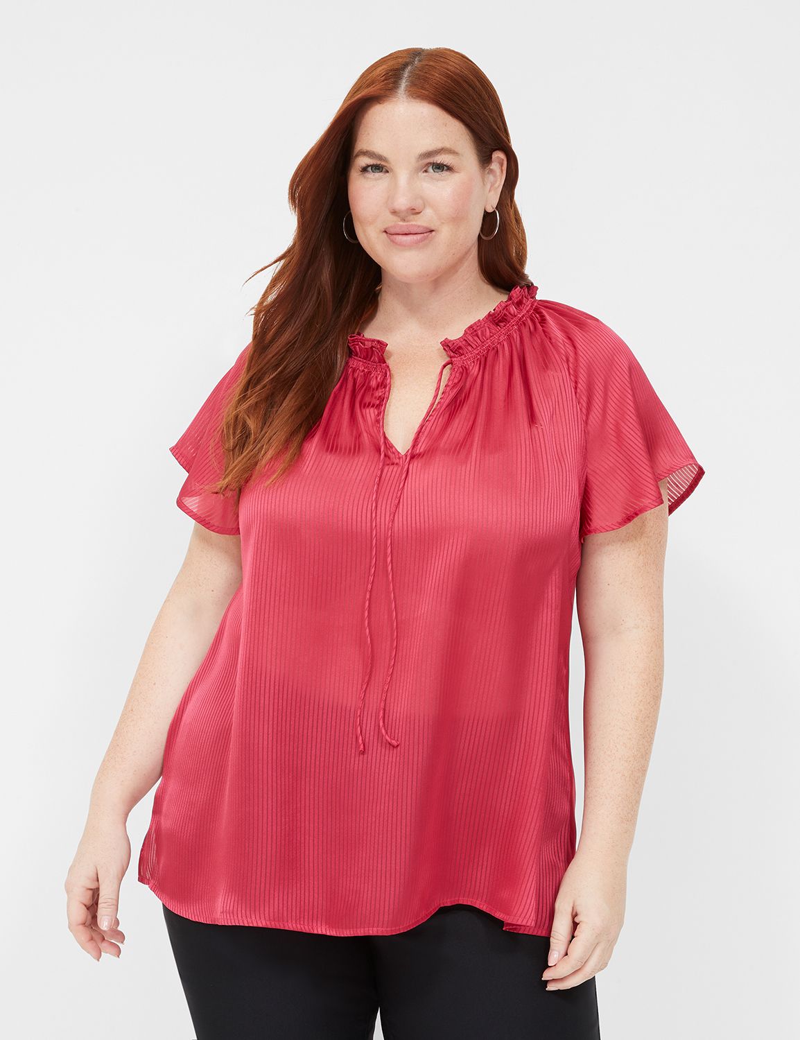 Pink Plus Size Blouses & Dressy Shirts