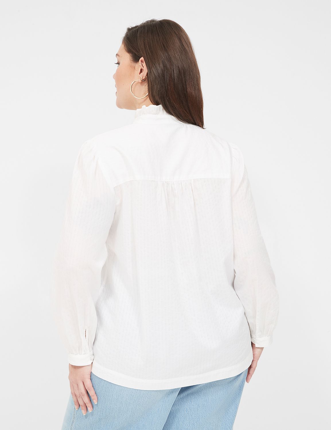 Ruffle collar blouse