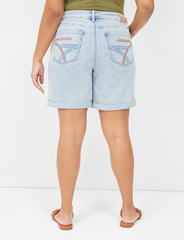 Seven7 Weekender Jean Short With Colorful Stitching