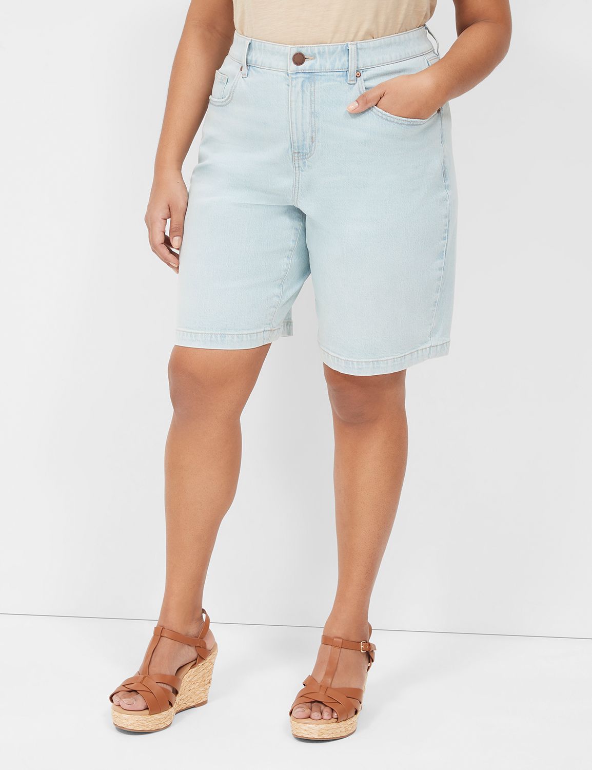 Boyfriend Fit Bermuda Jean Short