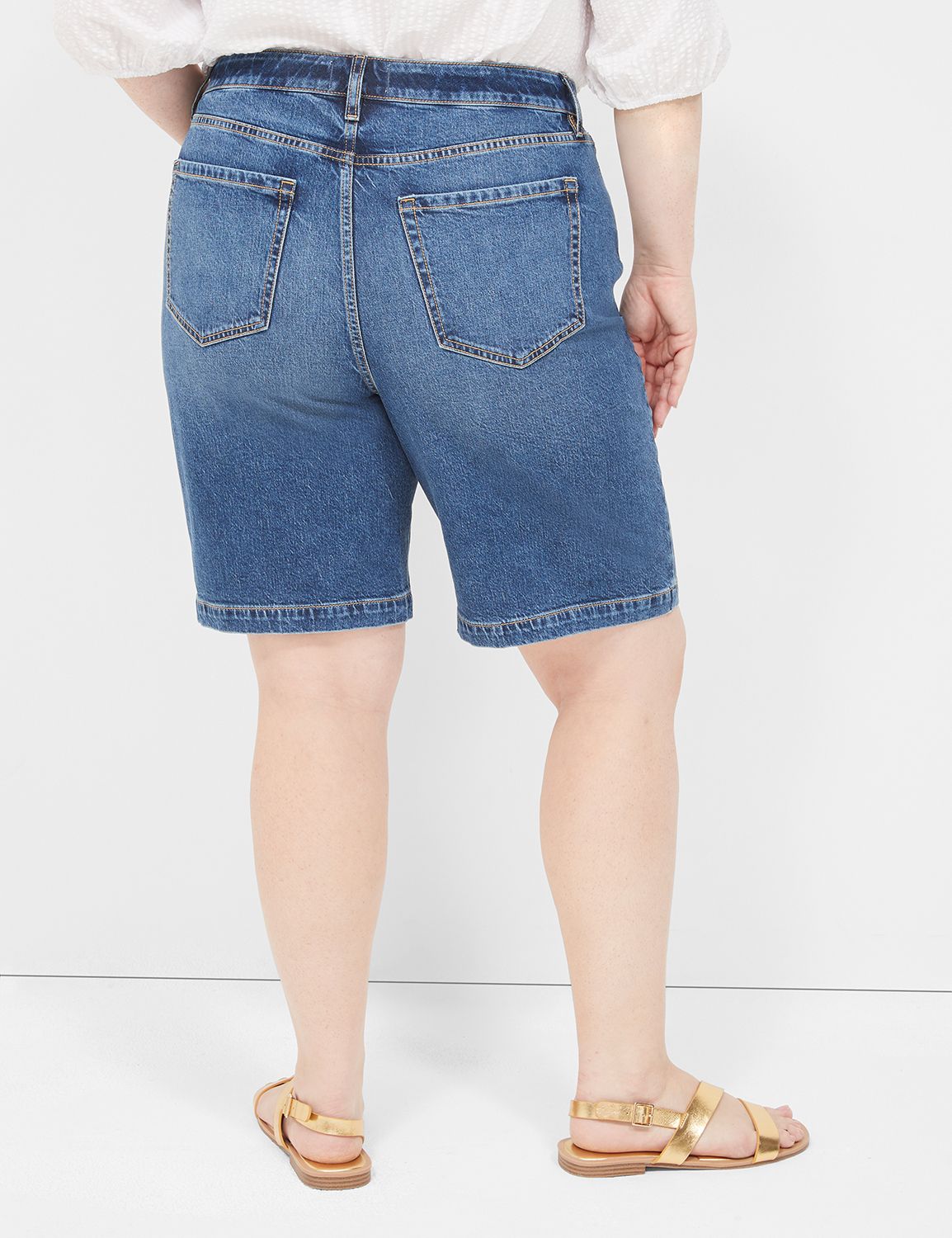 Boyfriend Fit Bermuda Jean Short