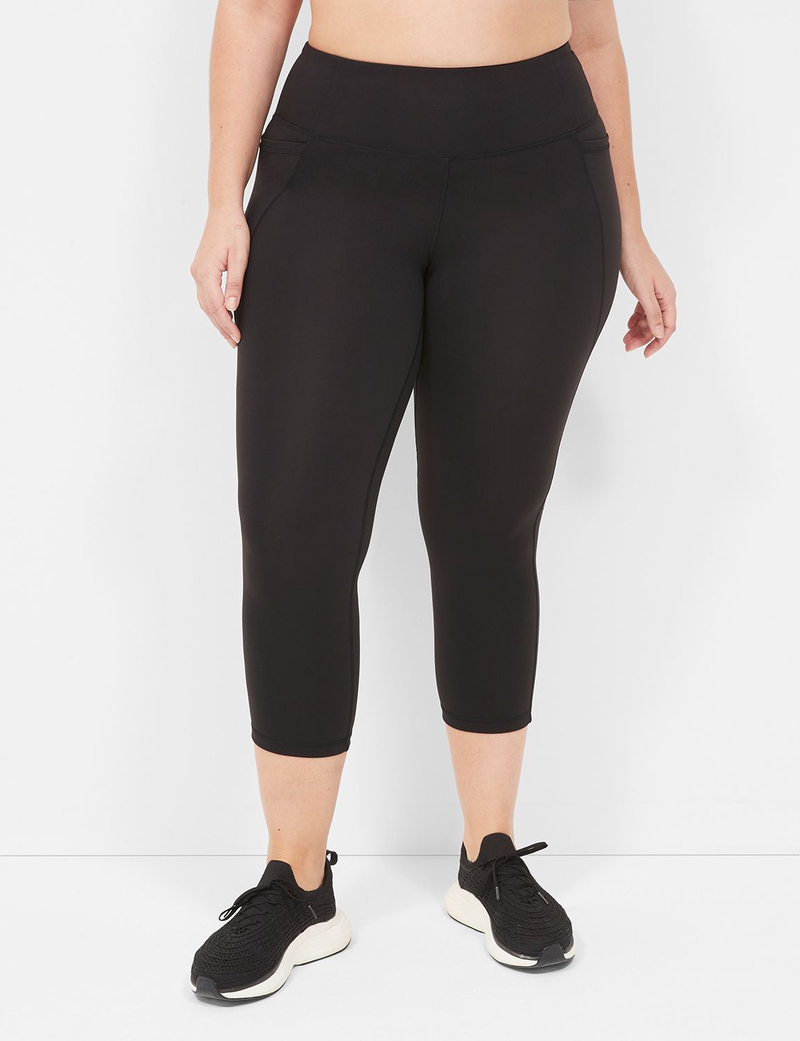 LMB High Waisted Leggings for Women - Black - Plus Size - Workout