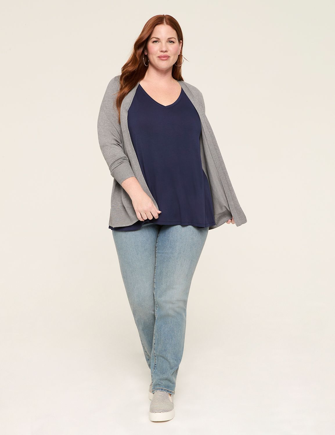 Sleeveless V Neck Swing Tank 210 UP Product Image 3