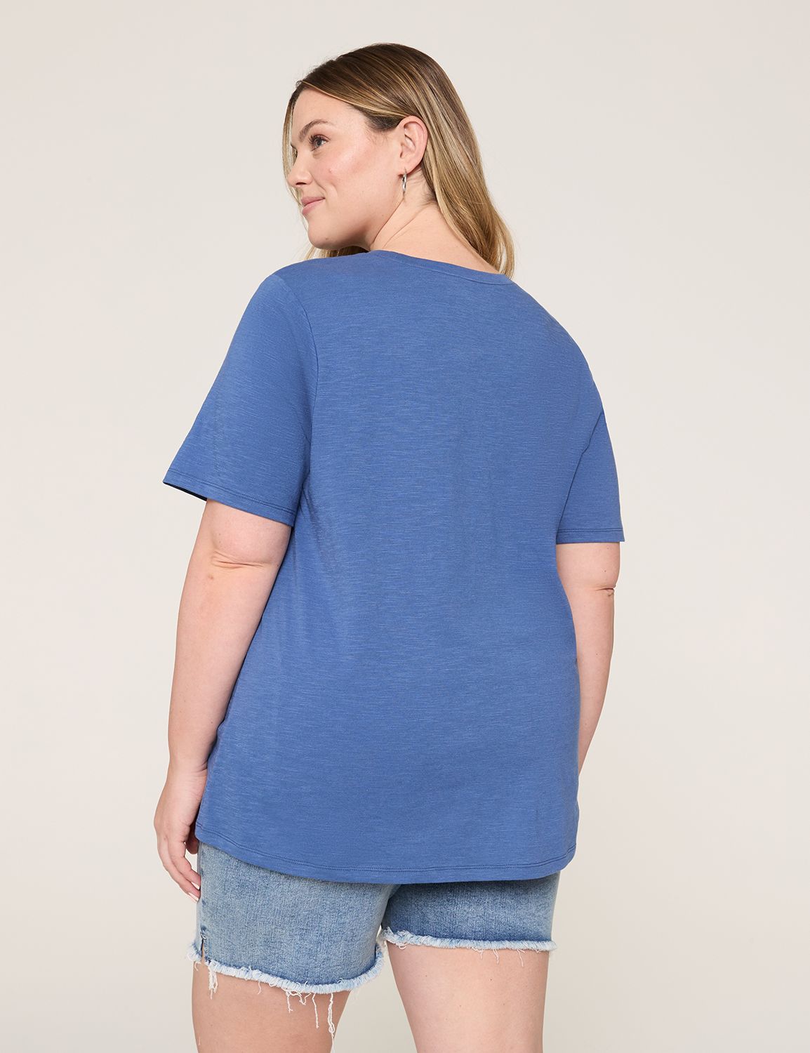 Casual Perfect Sleeve Crew Neck Tee Product Image 2